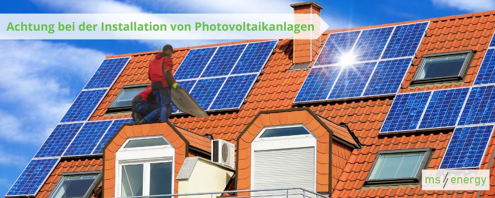 Installation von Photovoltaikanlagen