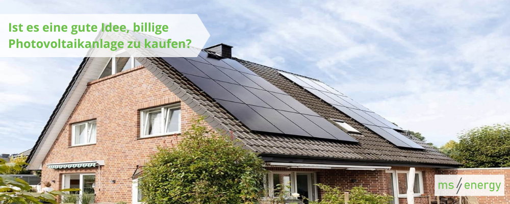 Solaranlage günstig kaufen